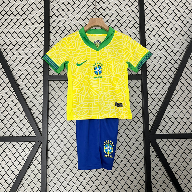 CAMISOLA BRASIL I COPA AMÉRICA 2024 CONJUNTO INFANTIL