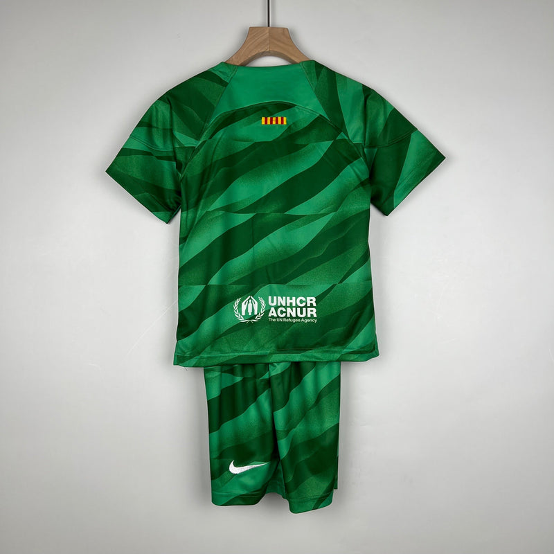 CAMISOLA BARCELONA PORTERO/GUARDA REDES I 23/24 CONJUNTO INFANTIL