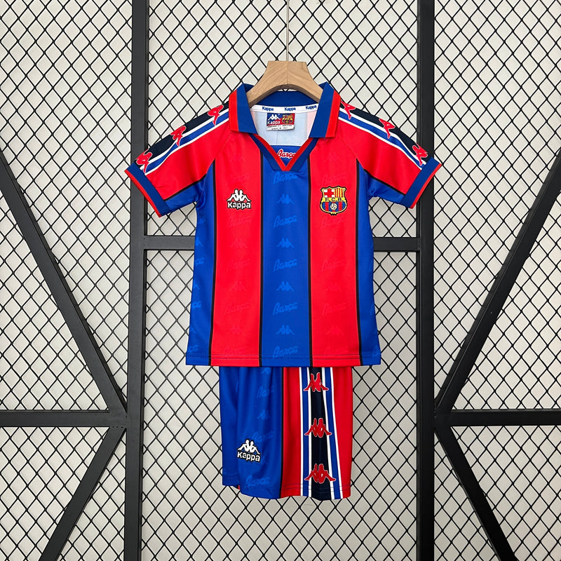 CAMISOLA BARCELONA I 95/97 CONJUNTO INFANTIL (RETRO)